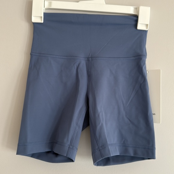 NWT Lululemon Wunder Train High Rise Short 6” inseam Oasis Blue Size 4 Everlux - Picture 6 of 13
